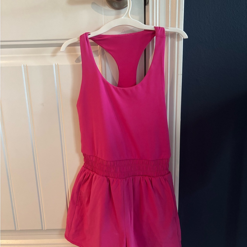 Kids Pink Sleeveless Romper